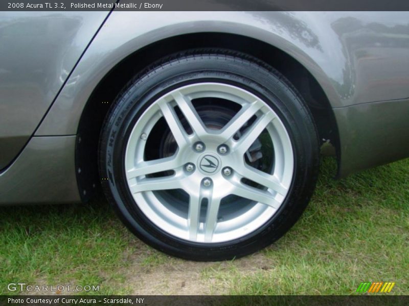 Polished Metal Metallic / Ebony 2008 Acura TL 3.2