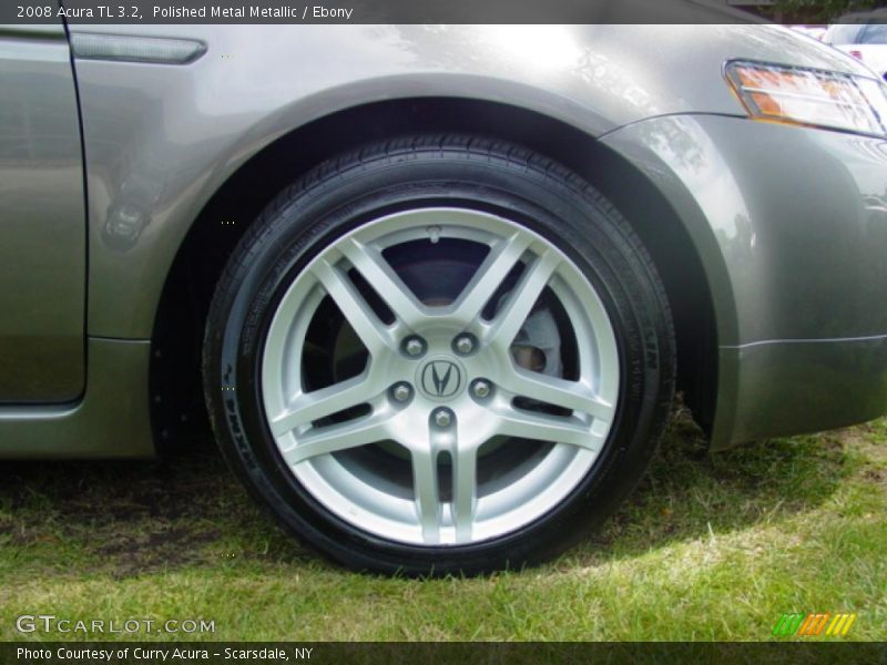 Polished Metal Metallic / Ebony 2008 Acura TL 3.2