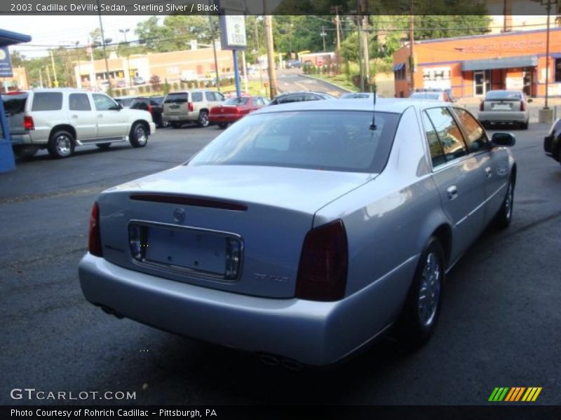 Sterling Silver / Black 2003 Cadillac DeVille Sedan