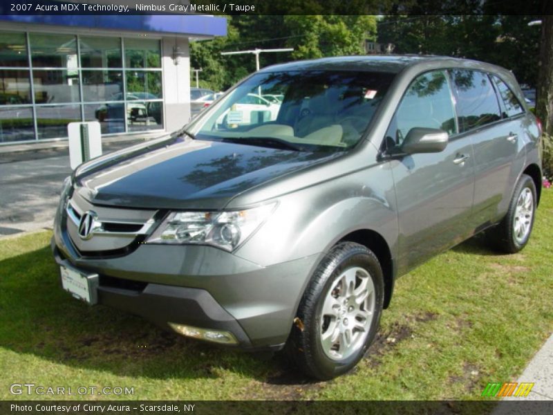 Nimbus Gray Metallic / Taupe 2007 Acura MDX Technology