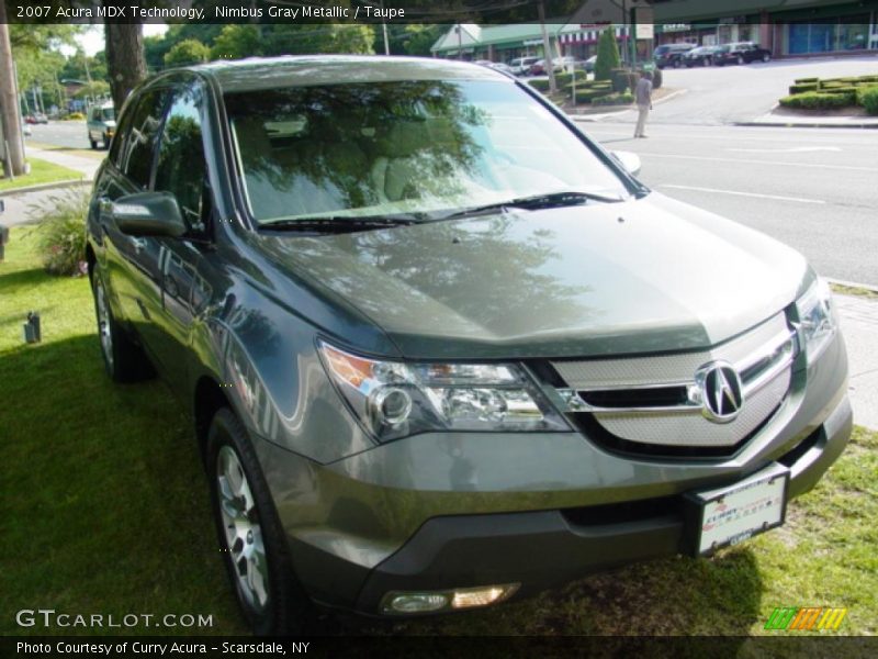 Nimbus Gray Metallic / Taupe 2007 Acura MDX Technology