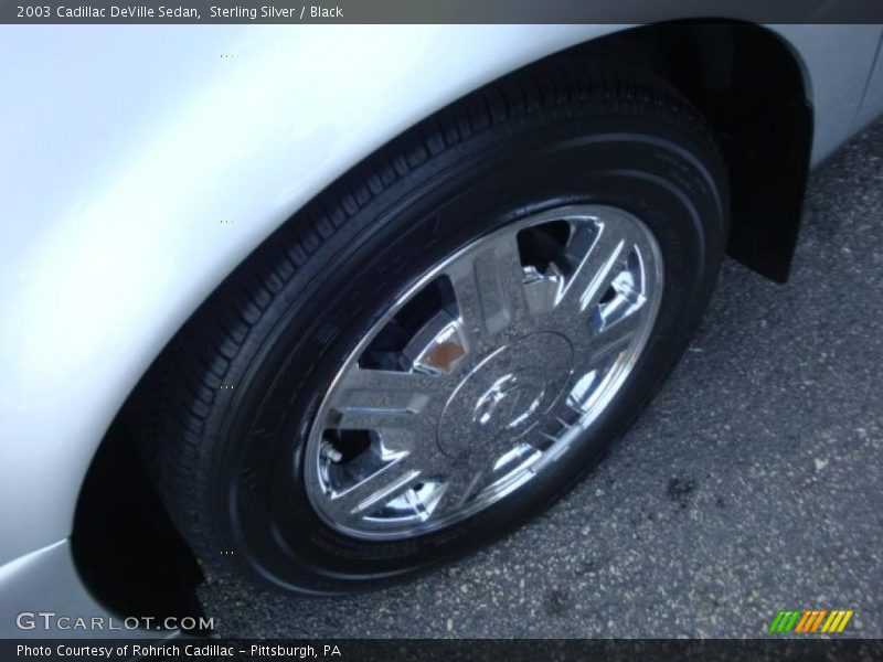 Sterling Silver / Black 2003 Cadillac DeVille Sedan