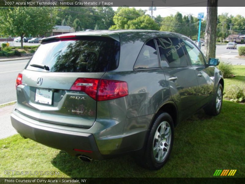 Nimbus Gray Metallic / Taupe 2007 Acura MDX Technology