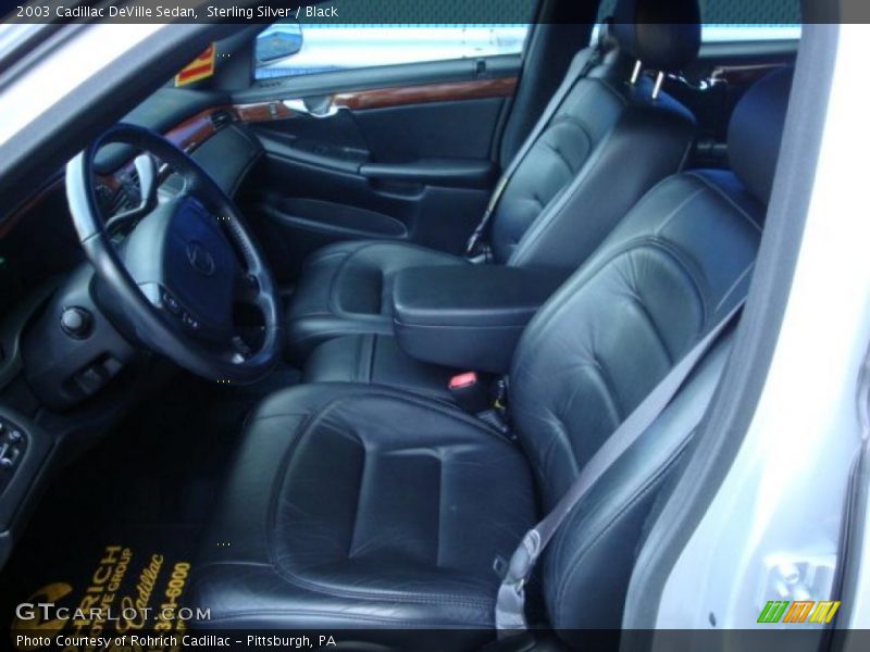 Sterling Silver / Black 2003 Cadillac DeVille Sedan