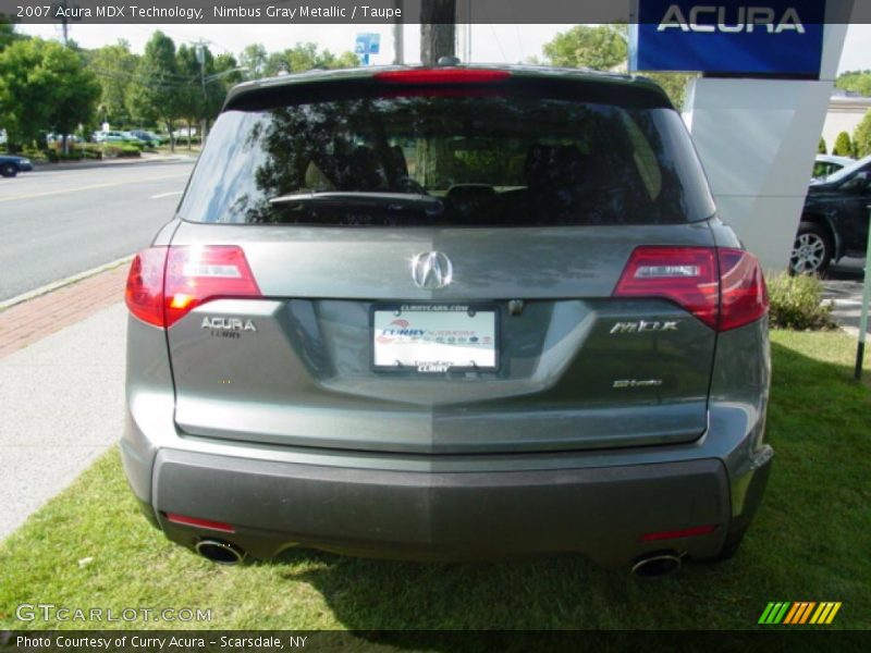Nimbus Gray Metallic / Taupe 2007 Acura MDX Technology
