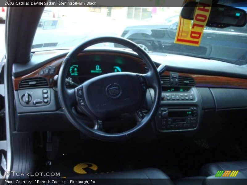 Sterling Silver / Black 2003 Cadillac DeVille Sedan