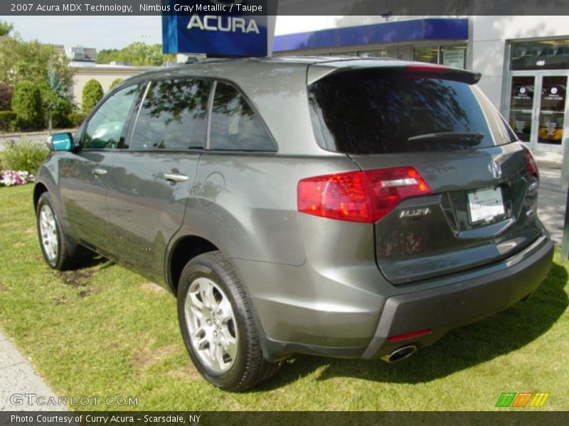 Nimbus Gray Metallic / Taupe 2007 Acura MDX Technology