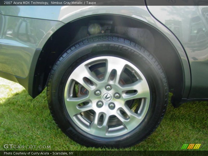 Nimbus Gray Metallic / Taupe 2007 Acura MDX Technology