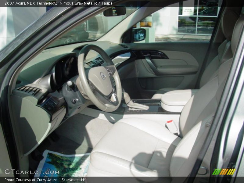 Nimbus Gray Metallic / Taupe 2007 Acura MDX Technology
