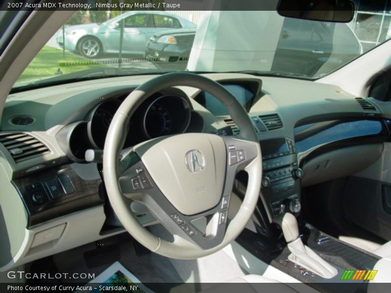 Nimbus Gray Metallic / Taupe 2007 Acura MDX Technology