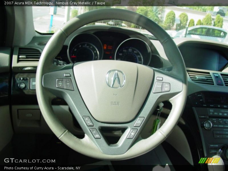 Nimbus Gray Metallic / Taupe 2007 Acura MDX Technology
