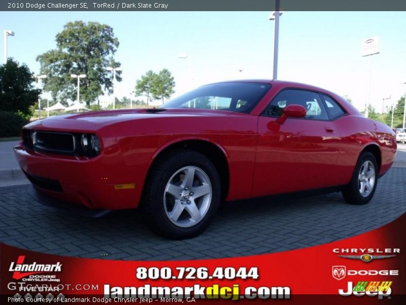 TorRed / Dark Slate Gray 2010 Dodge Challenger SE