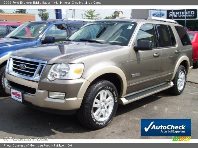 Mineral Grey Metallic / Camel 2006 Ford Explorer Eddie Bauer 4x4