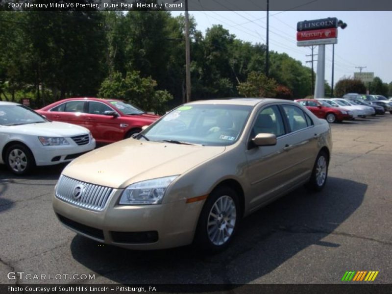 Dune Pearl Metallic / Camel 2007 Mercury Milan V6 Premier