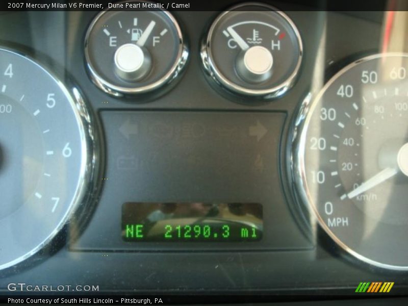 Dune Pearl Metallic / Camel 2007 Mercury Milan V6 Premier