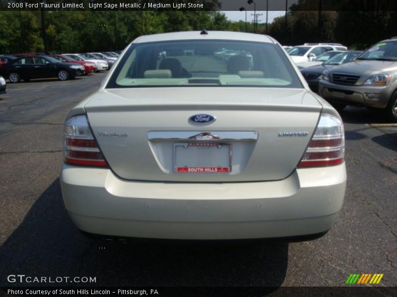 Light Sage Metallic / Medium Light Stone 2008 Ford Taurus Limited
