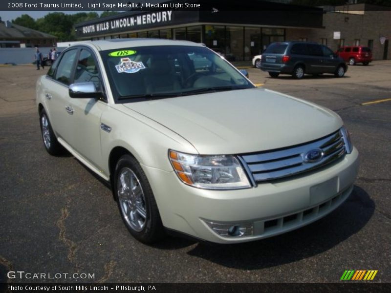Light Sage Metallic / Medium Light Stone 2008 Ford Taurus Limited