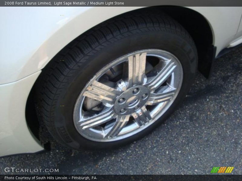 Light Sage Metallic / Medium Light Stone 2008 Ford Taurus Limited