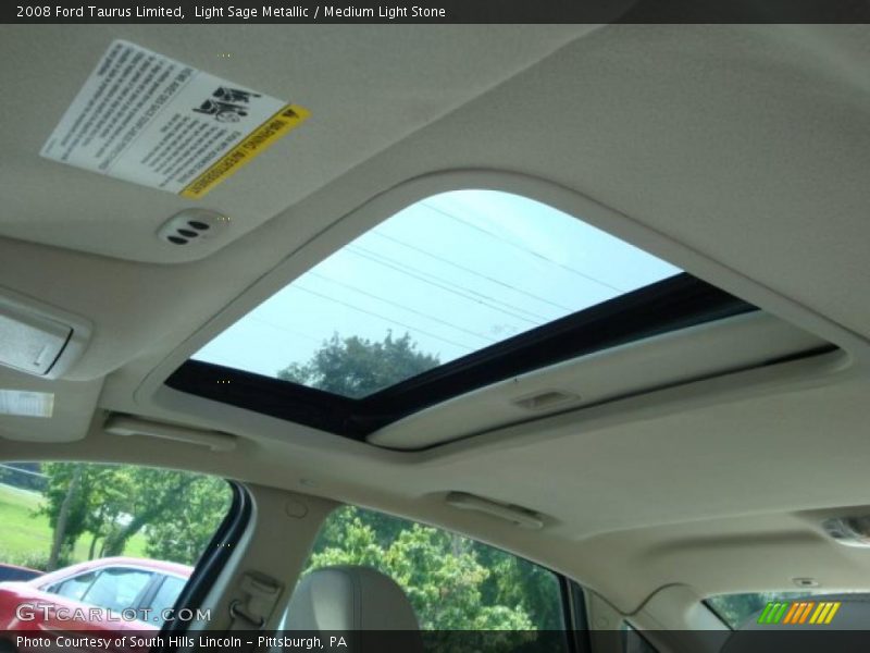 Light Sage Metallic / Medium Light Stone 2008 Ford Taurus Limited