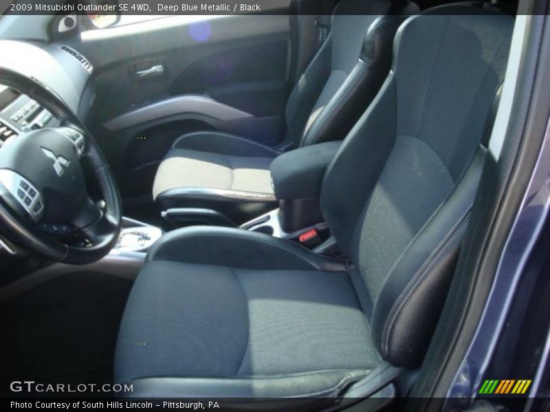 Deep Blue Metallic / Black 2009 Mitsubishi Outlander SE 4WD
