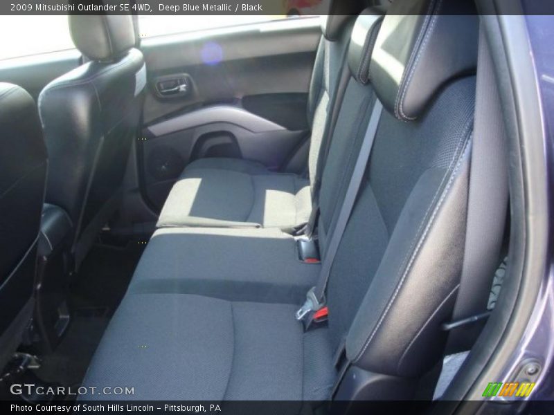 Deep Blue Metallic / Black 2009 Mitsubishi Outlander SE 4WD