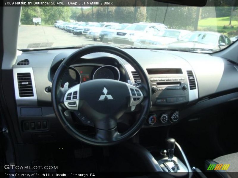 Deep Blue Metallic / Black 2009 Mitsubishi Outlander SE 4WD