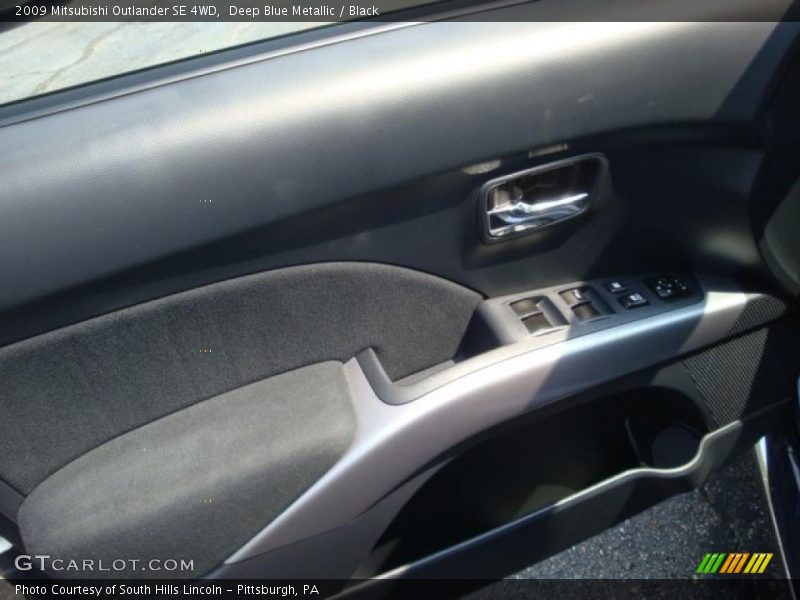 Deep Blue Metallic / Black 2009 Mitsubishi Outlander SE 4WD