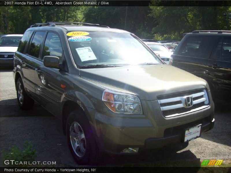 Aberdeen Green Metallic / Olive 2007 Honda Pilot EX-L 4WD