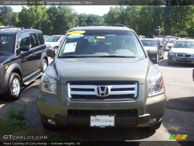 Aberdeen Green Metallic / Olive 2007 Honda Pilot EX-L 4WD