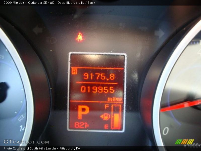 Deep Blue Metallic / Black 2009 Mitsubishi Outlander SE 4WD