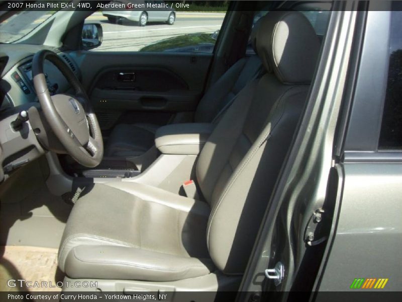 Aberdeen Green Metallic / Olive 2007 Honda Pilot EX-L 4WD