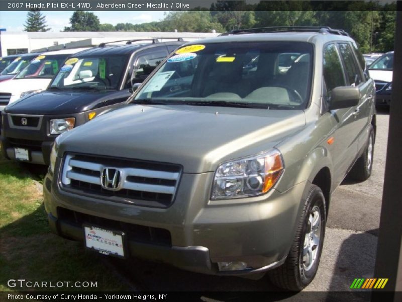 Aberdeen Green Metallic / Olive 2007 Honda Pilot EX-L 4WD