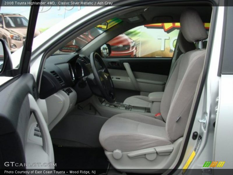 Classic Silver Metallic / Ash Gray 2008 Toyota Highlander 4WD