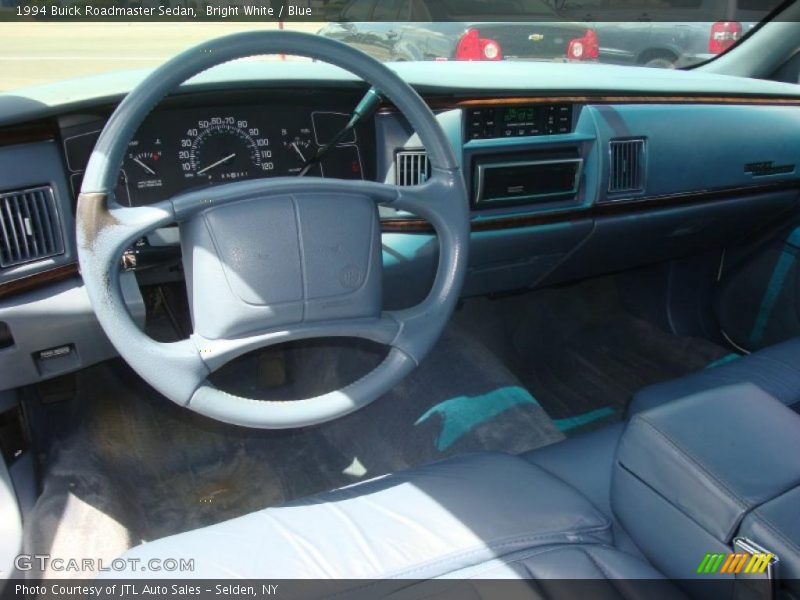 Bright White / Blue 1994 Buick Roadmaster Sedan