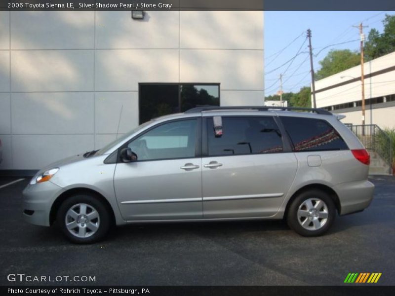 Silver Shadow Pearl / Stone Gray 2006 Toyota Sienna LE