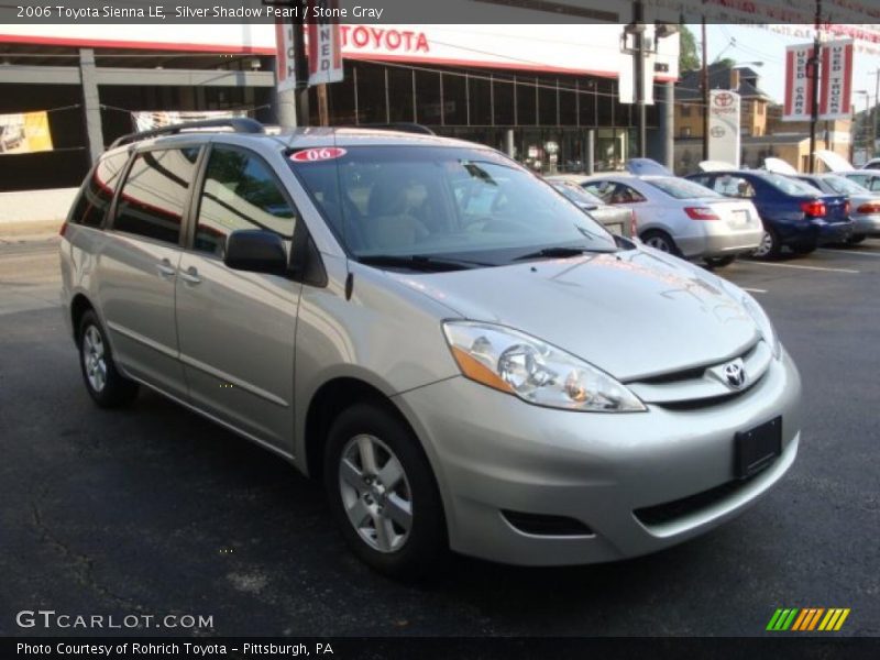 Silver Shadow Pearl / Stone Gray 2006 Toyota Sienna LE