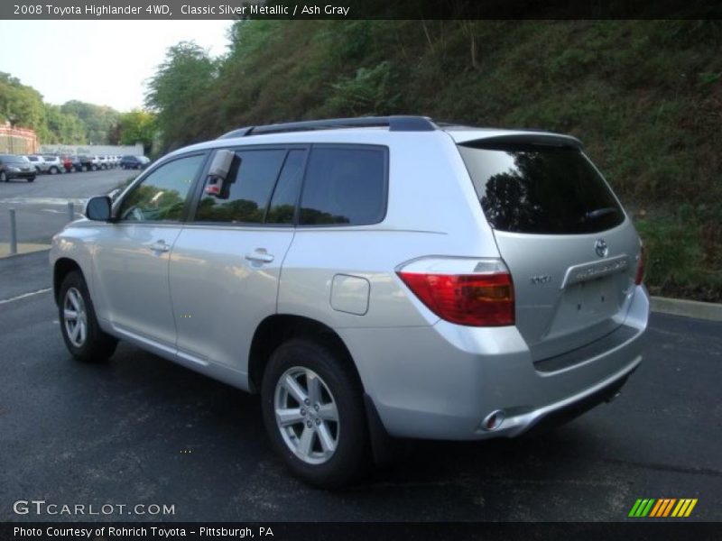 Classic Silver Metallic / Ash Gray 2008 Toyota Highlander 4WD