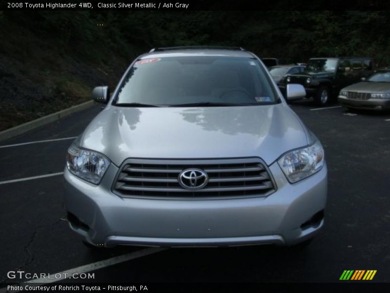 Classic Silver Metallic / Ash Gray 2008 Toyota Highlander 4WD