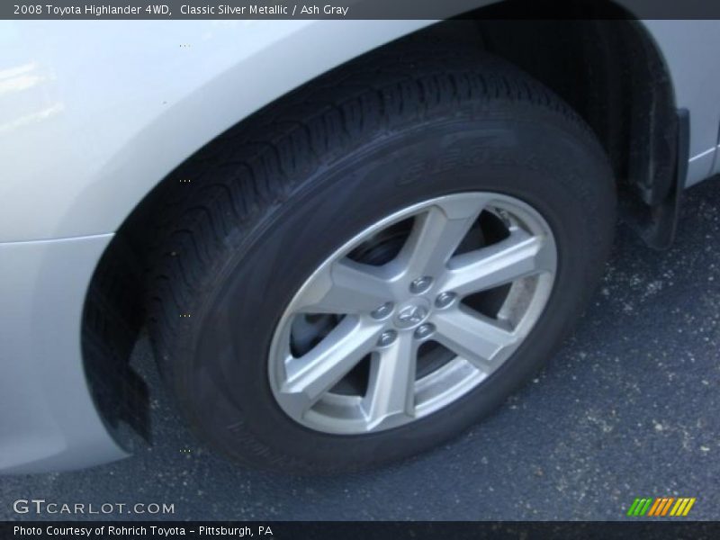 Classic Silver Metallic / Ash Gray 2008 Toyota Highlander 4WD