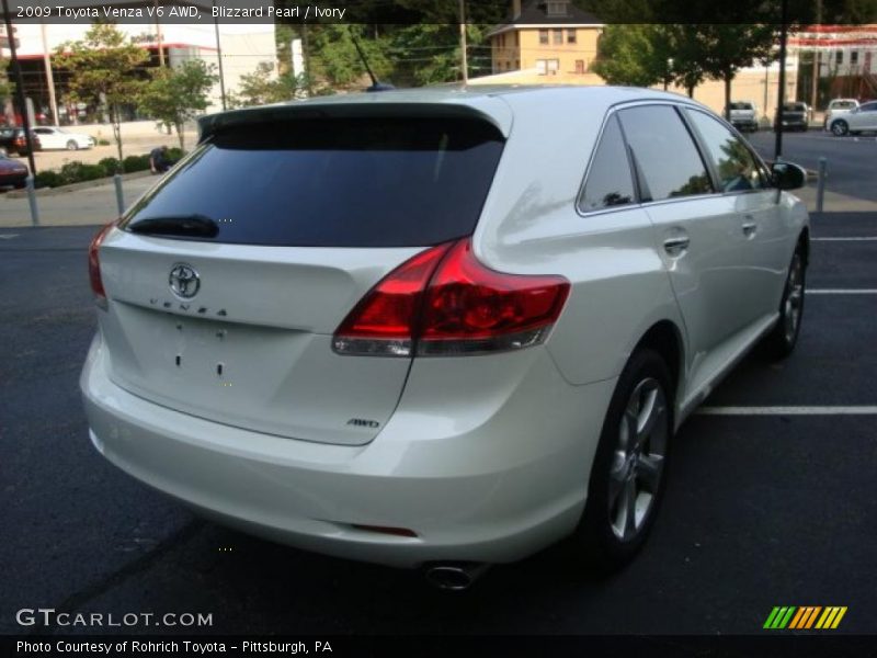 Blizzard Pearl / Ivory 2009 Toyota Venza V6 AWD
