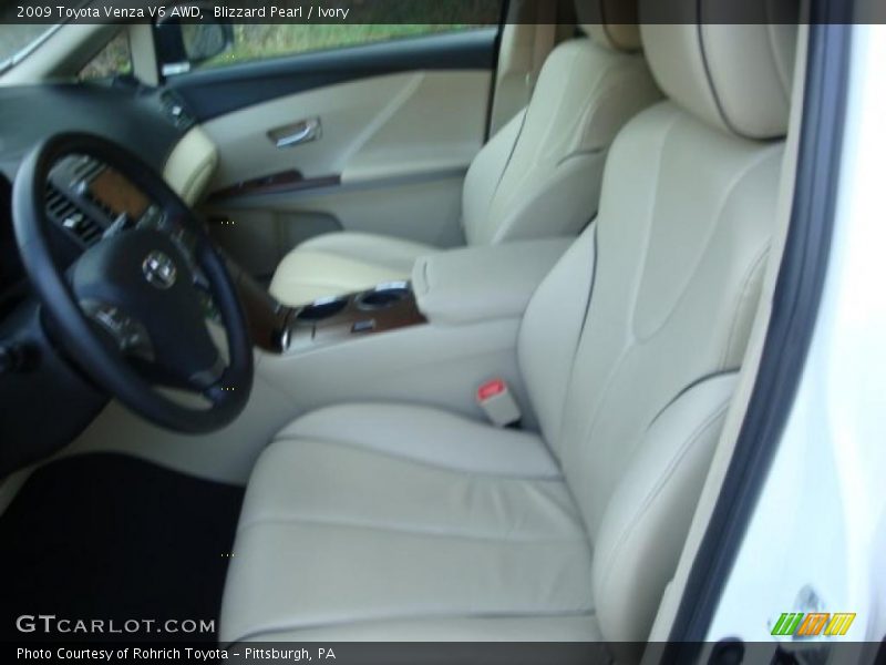 Blizzard Pearl / Ivory 2009 Toyota Venza V6 AWD
