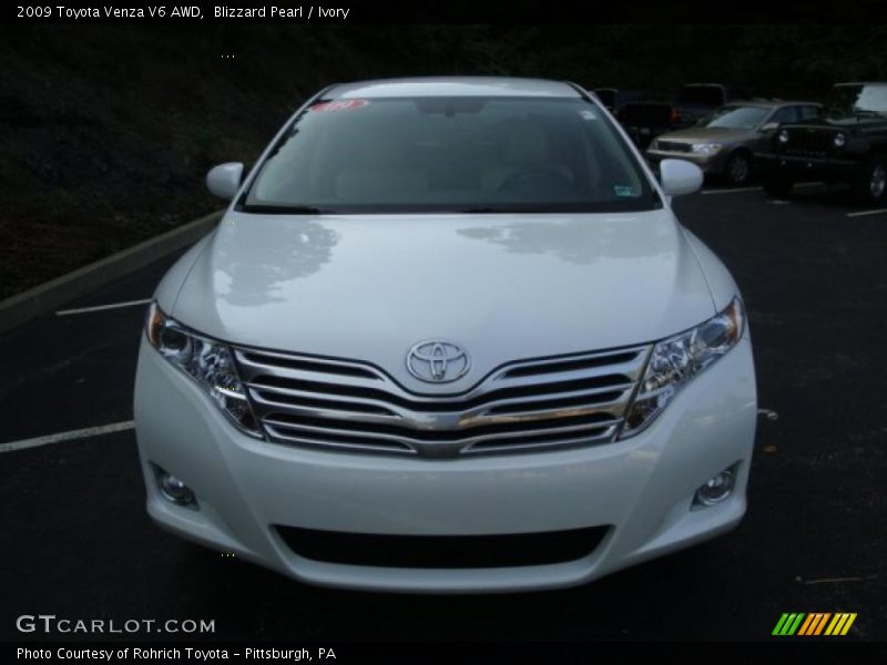 Blizzard Pearl / Ivory 2009 Toyota Venza V6 AWD