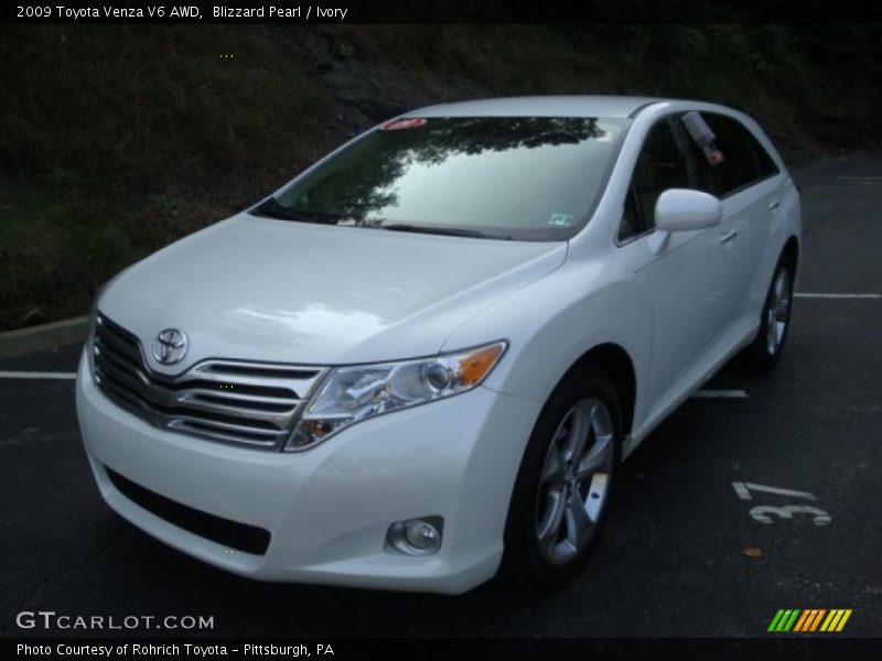 Blizzard Pearl / Ivory 2009 Toyota Venza V6 AWD