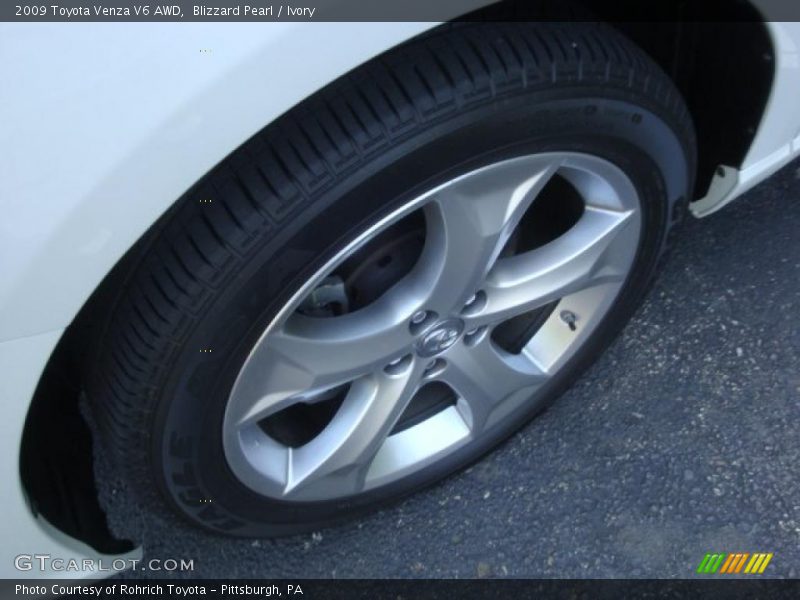 Blizzard Pearl / Ivory 2009 Toyota Venza V6 AWD