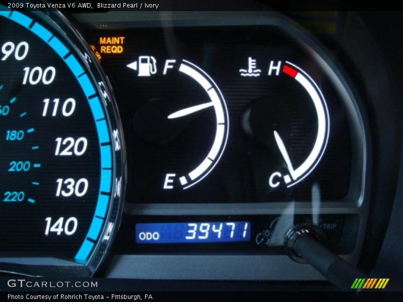 Blizzard Pearl / Ivory 2009 Toyota Venza V6 AWD