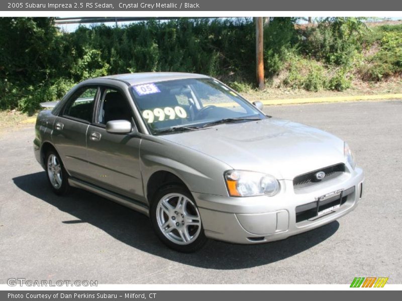 Crystal Grey Metallic / Black 2005 Subaru Impreza 2.5 RS Sedan