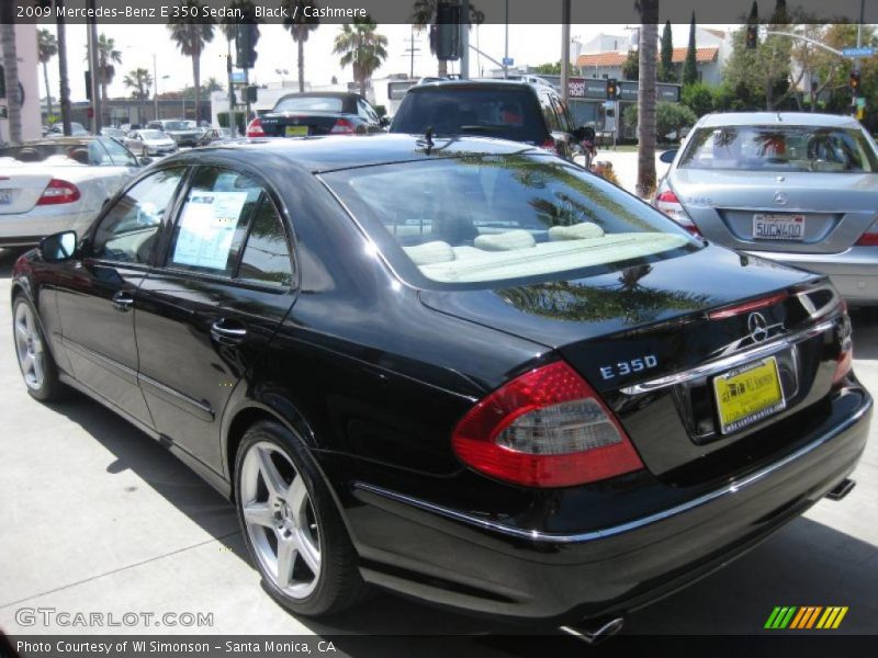 Black / Cashmere 2009 Mercedes-Benz E 350 Sedan