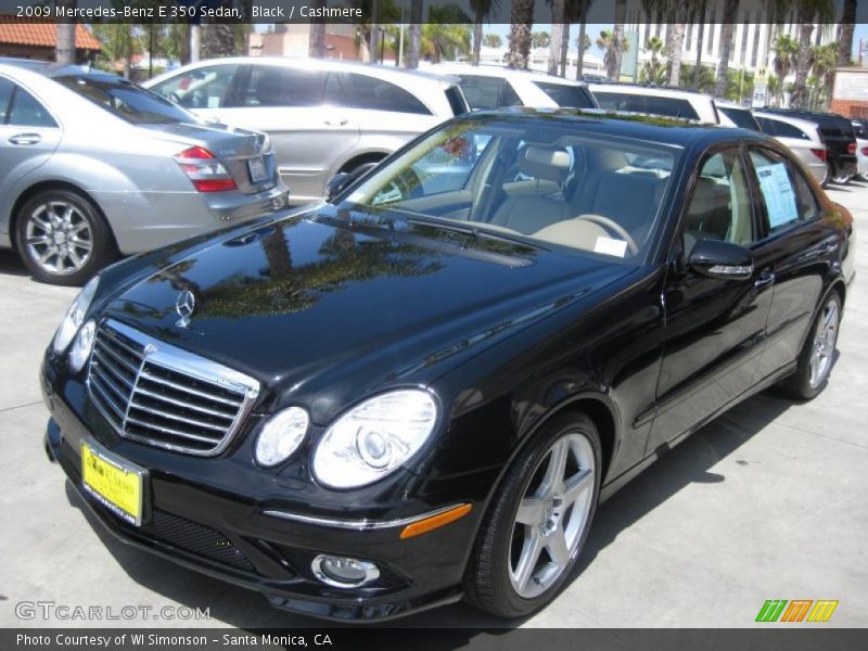 Black / Cashmere 2009 Mercedes-Benz E 350 Sedan
