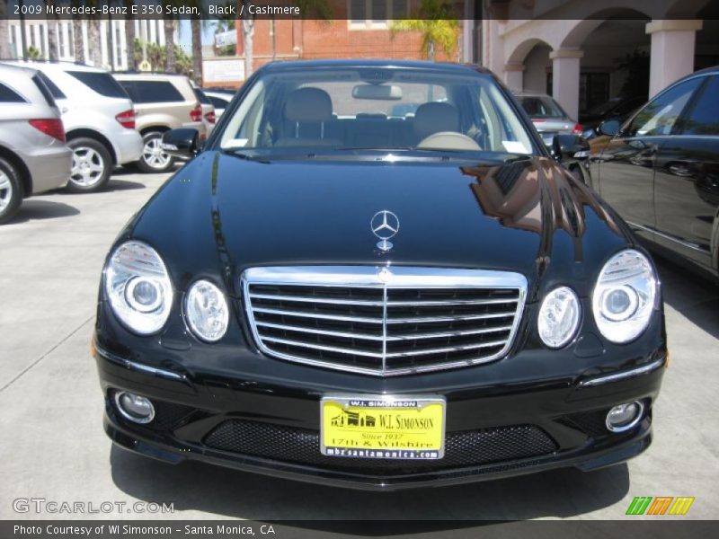 Black / Cashmere 2009 Mercedes-Benz E 350 Sedan