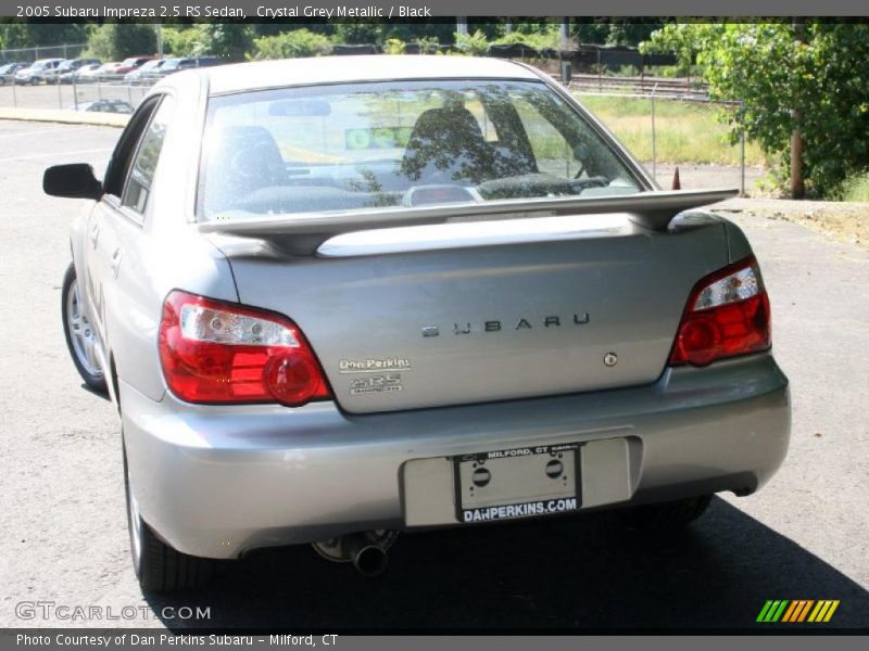 Crystal Grey Metallic / Black 2005 Subaru Impreza 2.5 RS Sedan